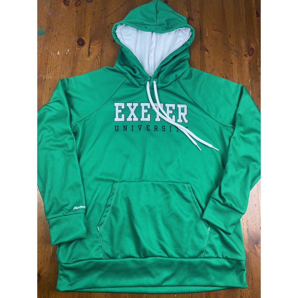 Exeter University Youth Hoodie‎ Green Panther Thread Pullover Sweatshirt